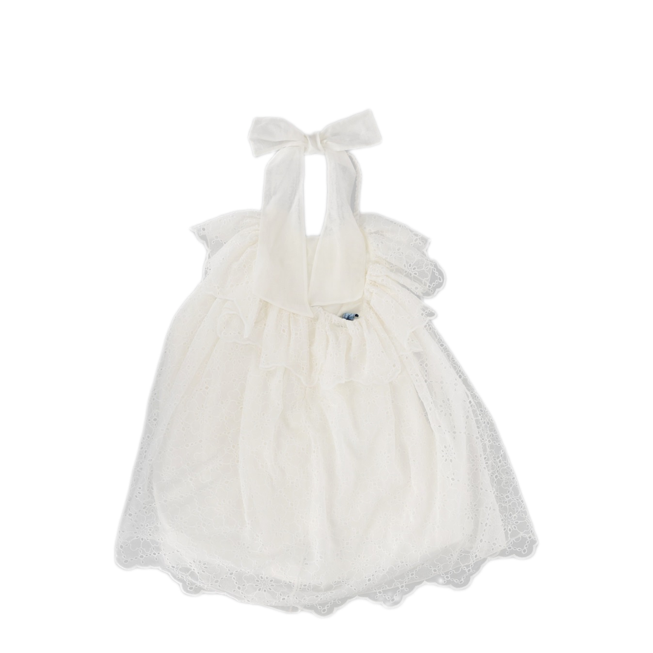 MAYFEYR - MIMISOL - Bow Embellished Sangallo Dress - MFAB573KTS0732CRM