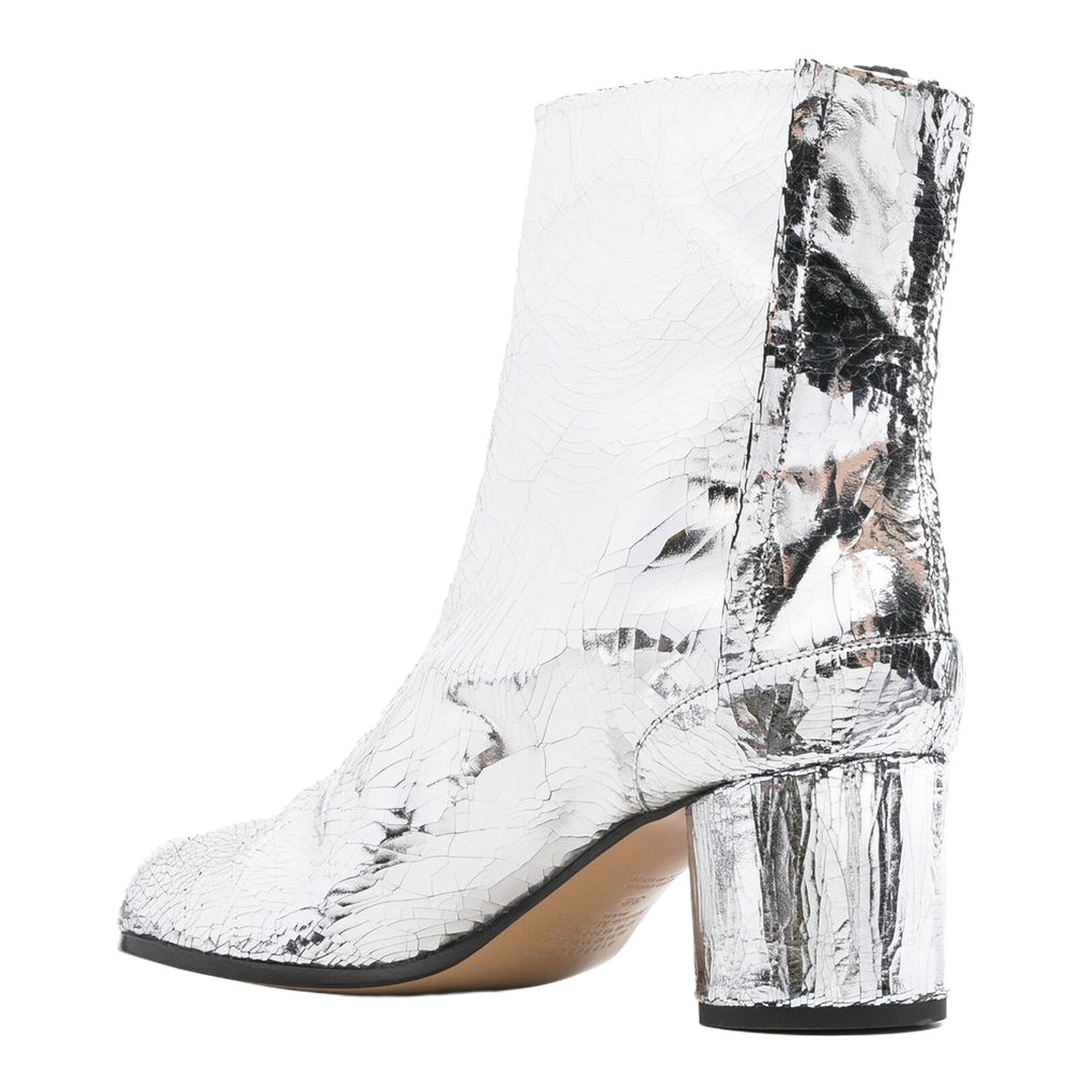 Silver Ankle-Length Boots