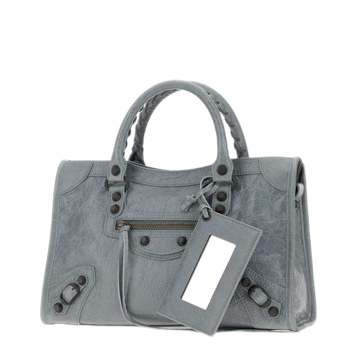 MAYFEYR - Balenciaga - Graphite Leather Small City Handbag - 8657622ACFH4751
