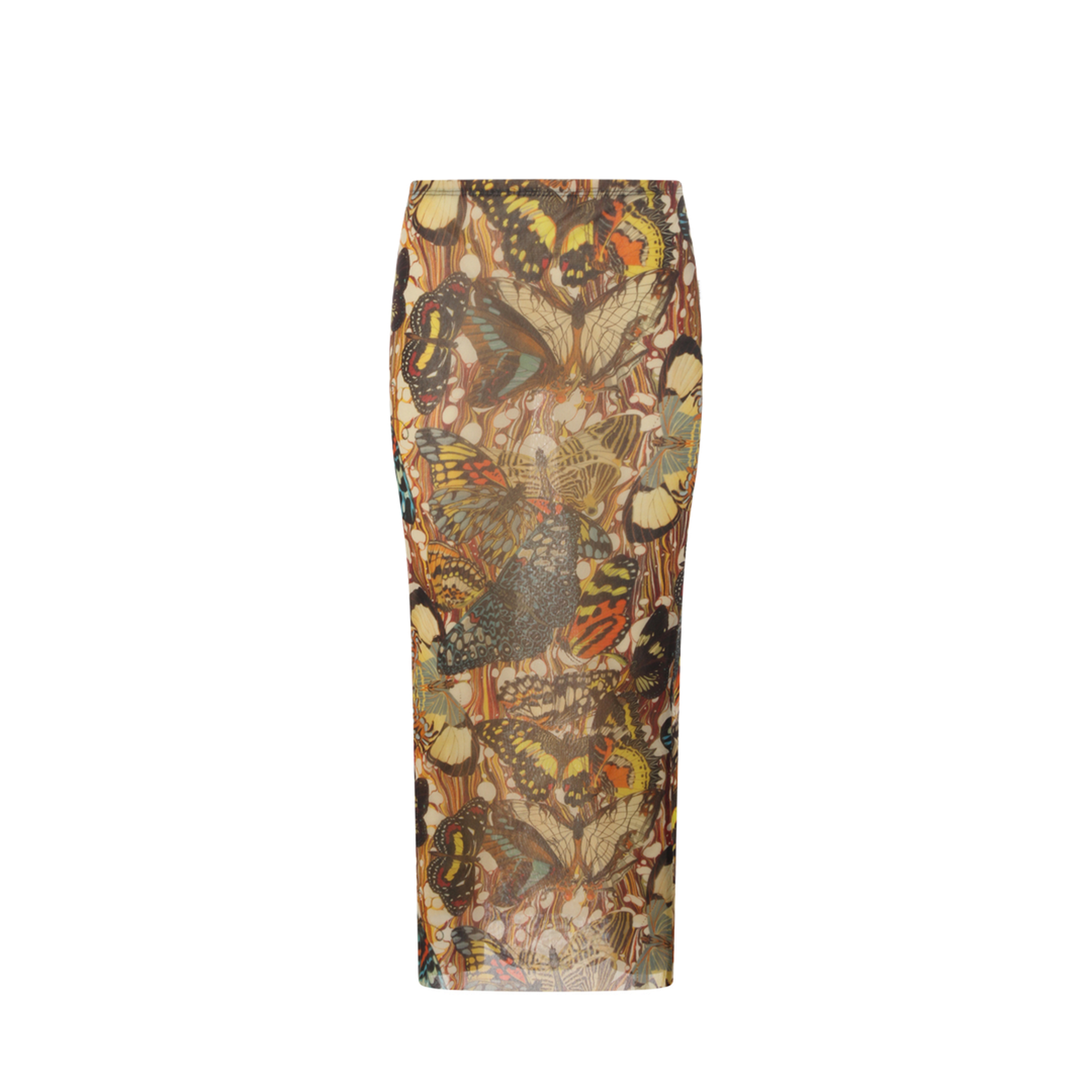 Long Skirt with Bow Tie Print