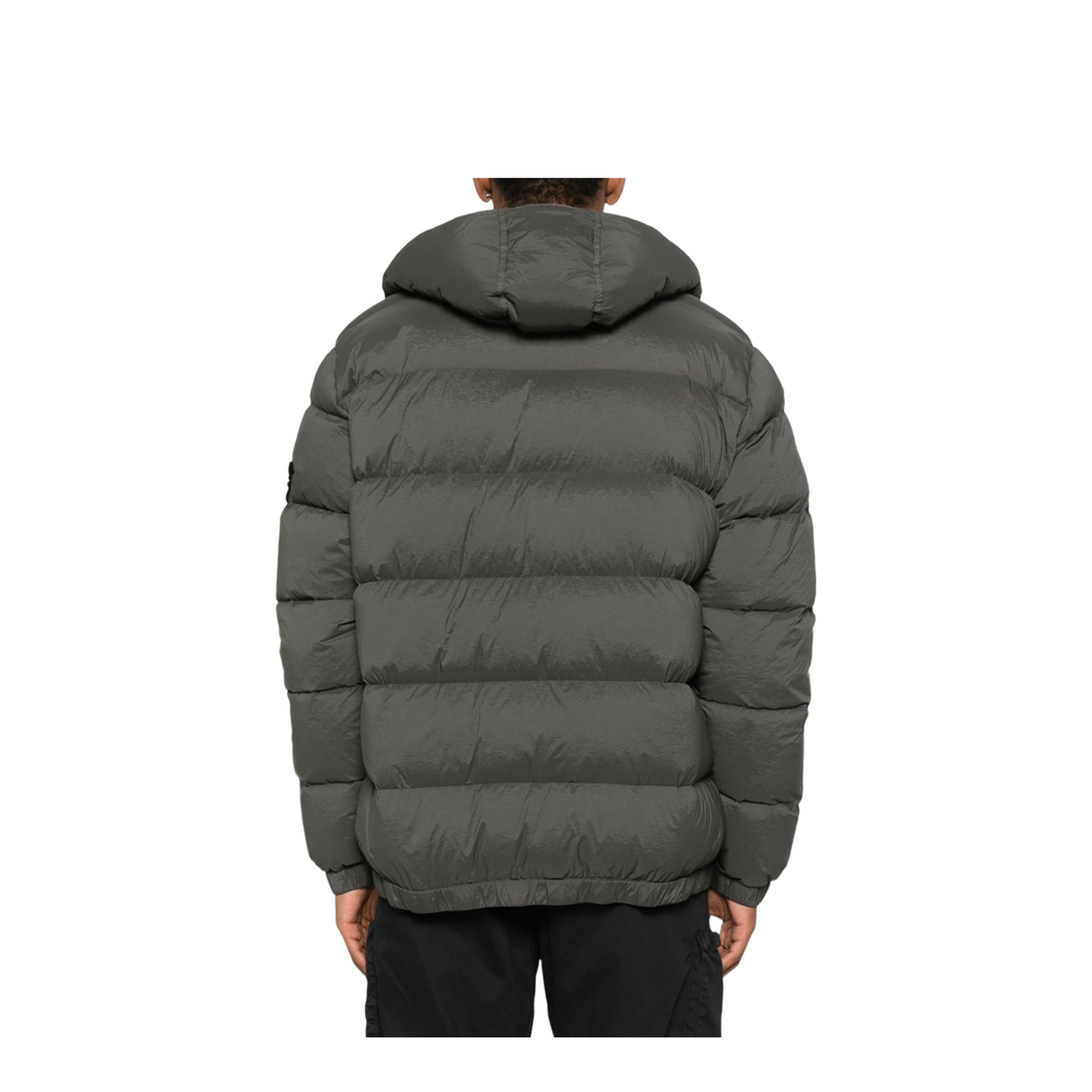 Seamless Tunnel Down Jacket with Hood