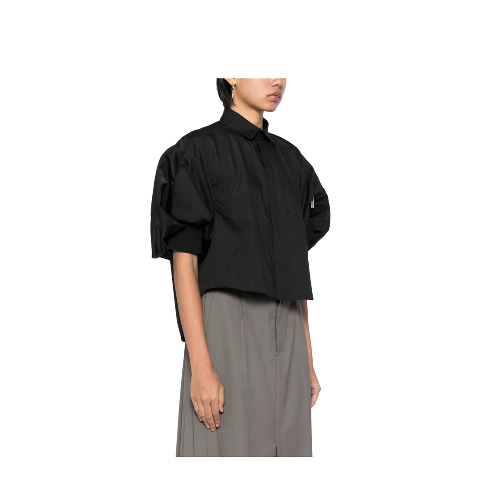 Cotton Poplin x Nylon Twill Shirt