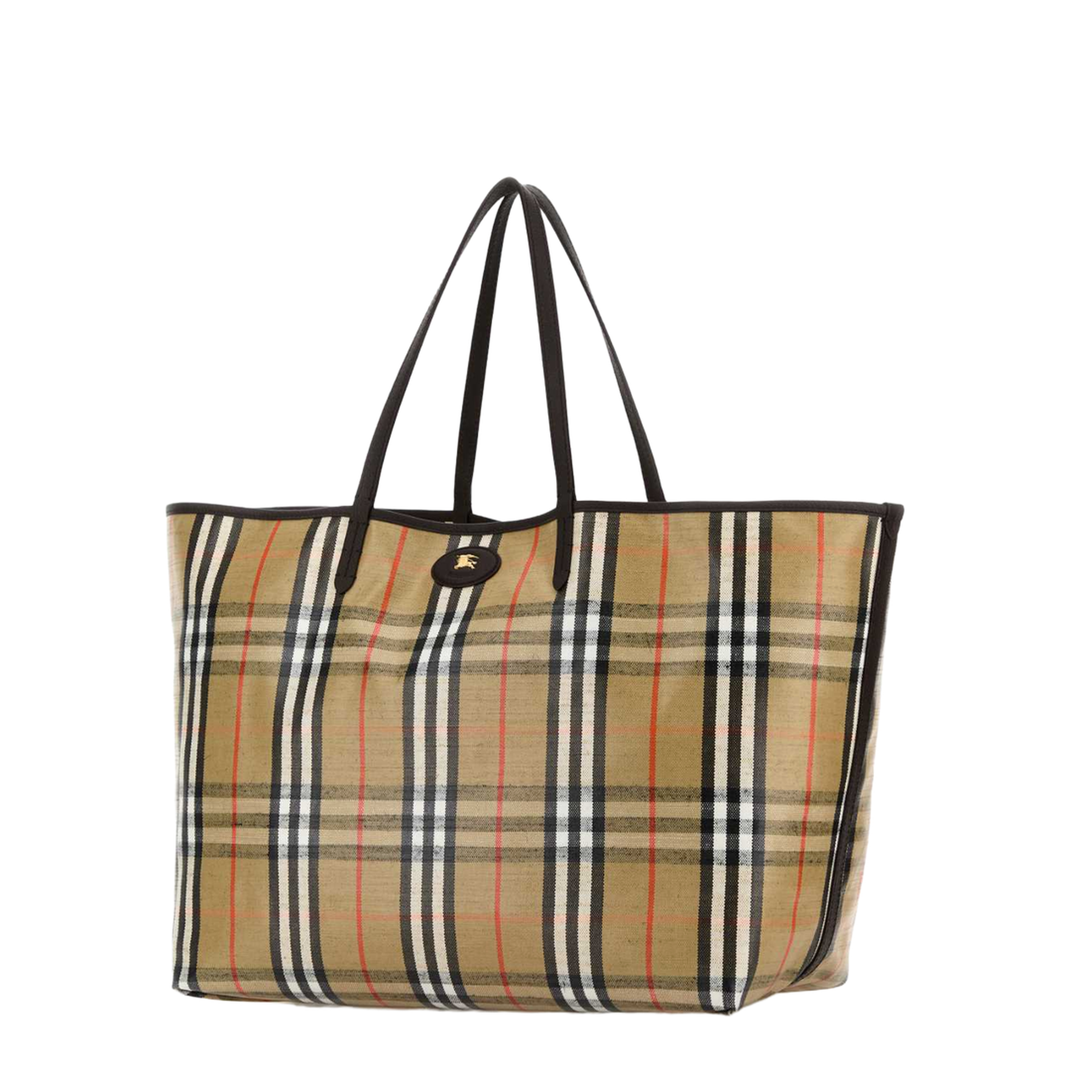 Embroidered Canvas Large Highlands Shopping Bag