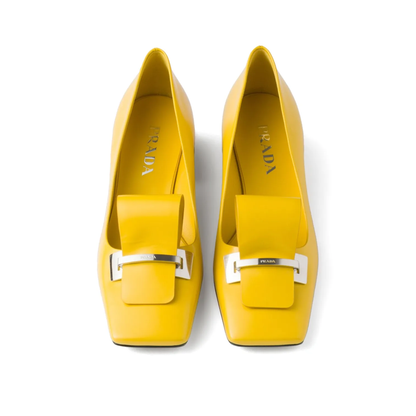 MAYFEYR - Prada - 35Mm Brushed-Leather Pumps - 1I963NFD035055F0377