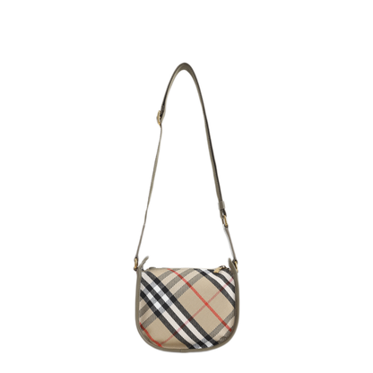 B Clip Mini Water-Repellent Canvas Crossbody Bag - Sand