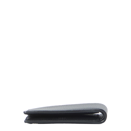 Tiny Cassandre East/West Wallet in Grained Leather (Black)