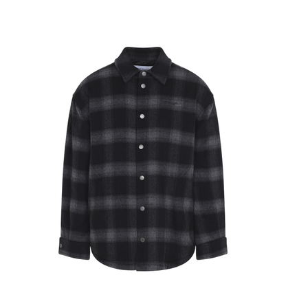MAYFEYR - Off-White - Flannel Wool Overshirt Padded Coat - 44MER09TF26F001001