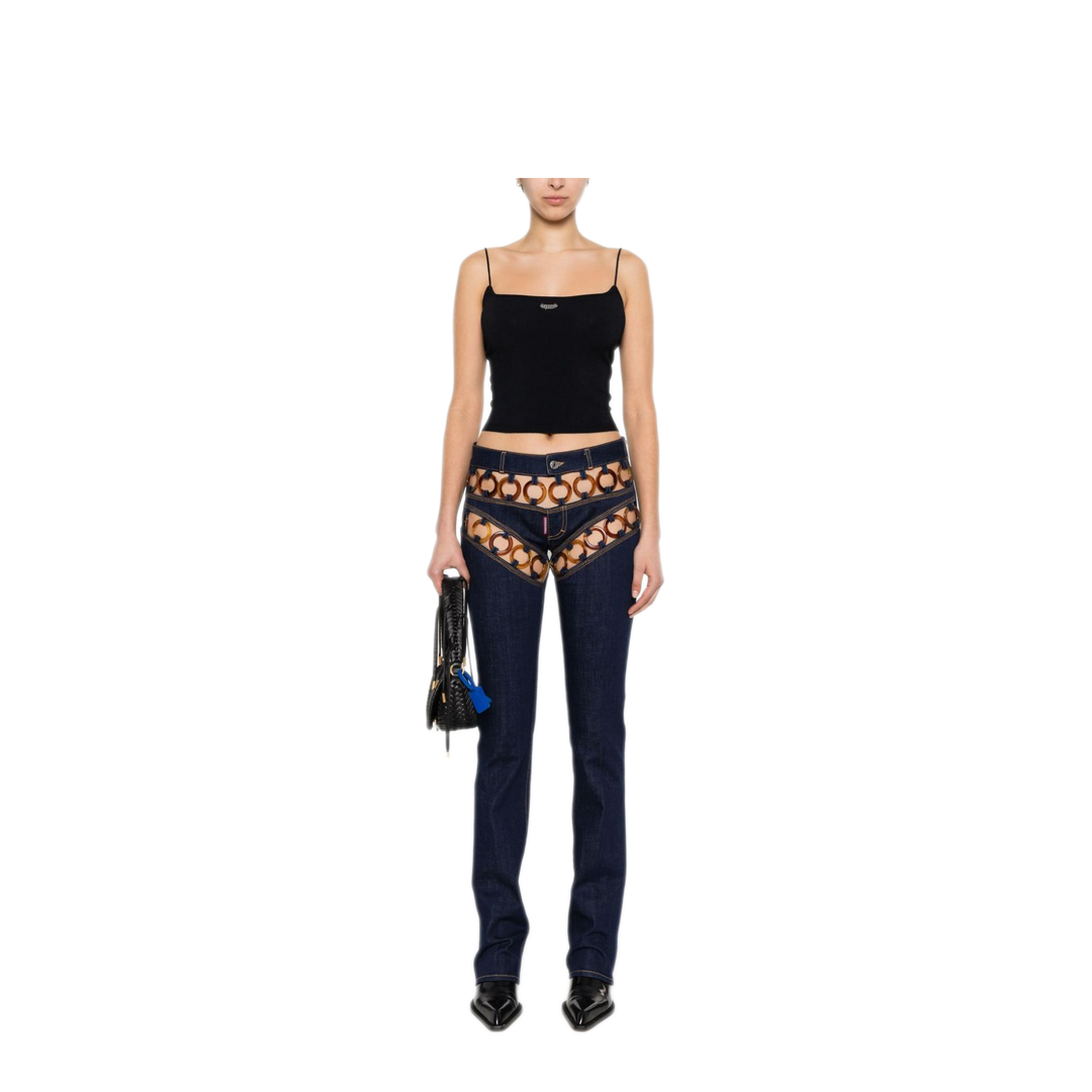 MAYFEYR - Dsquared2 - Logo-Plaque Knitted Crop Top - S75HA1263S18435900