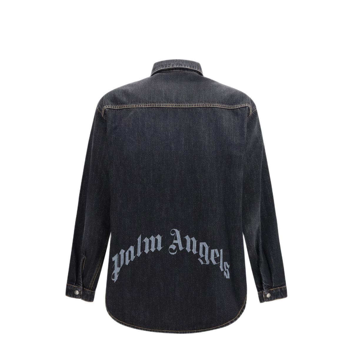 MAYFEYR - Palm Angels - Denim Shirt With Back Logo - PAMYD001DN0011313
