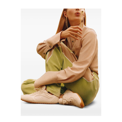 Field Suede Sneakers with Leather Inserts