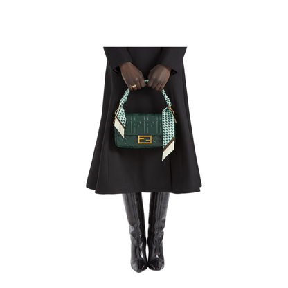 Leather Green Baguette