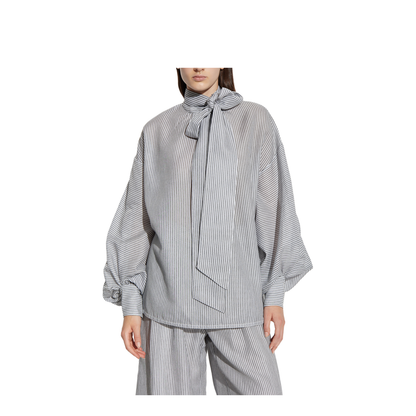 Loose-fit top with a striped pattern