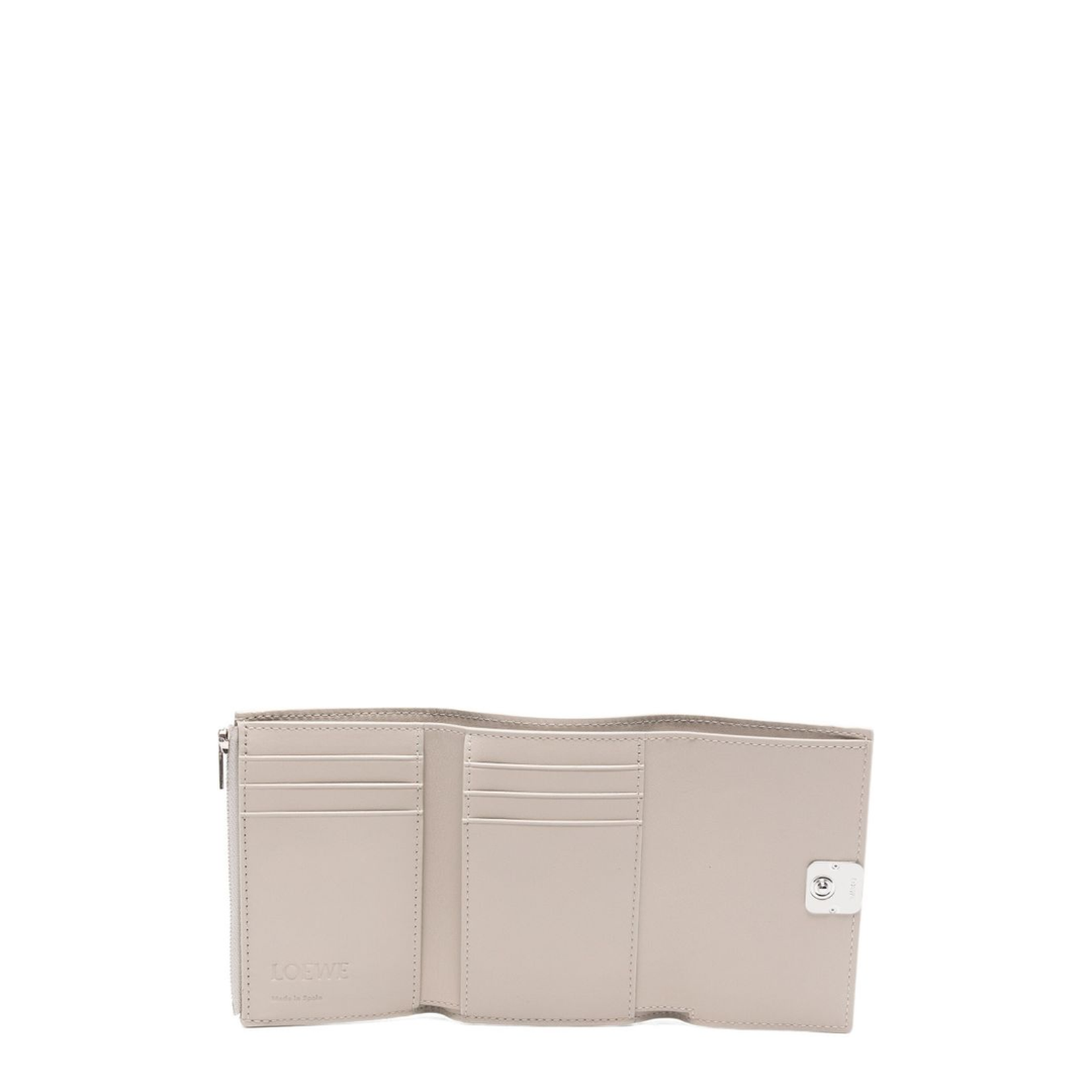 Anagram Small Vertical Wallet in Pebble Grained Calfskin