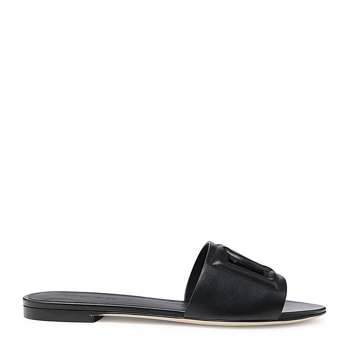 Calfskin Slides with DG Millennials Logo