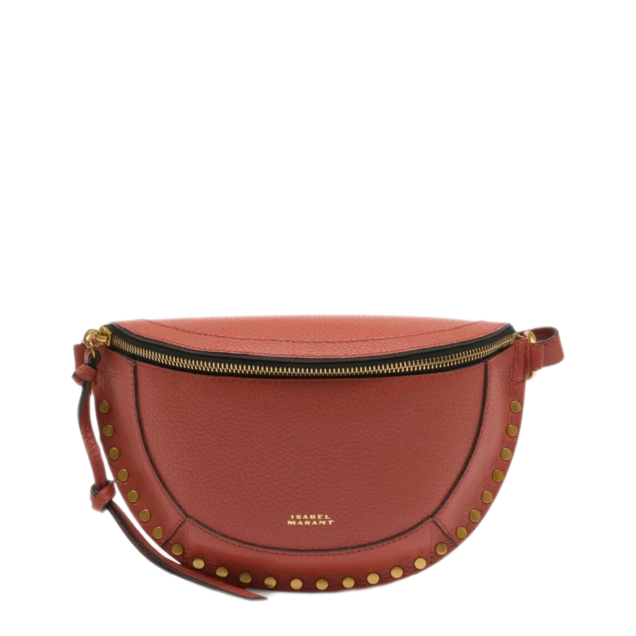 MAYFEYR - Isabel Marant - Hammered Leather Belt Bag With Studs - BJ0001FAD1C04M