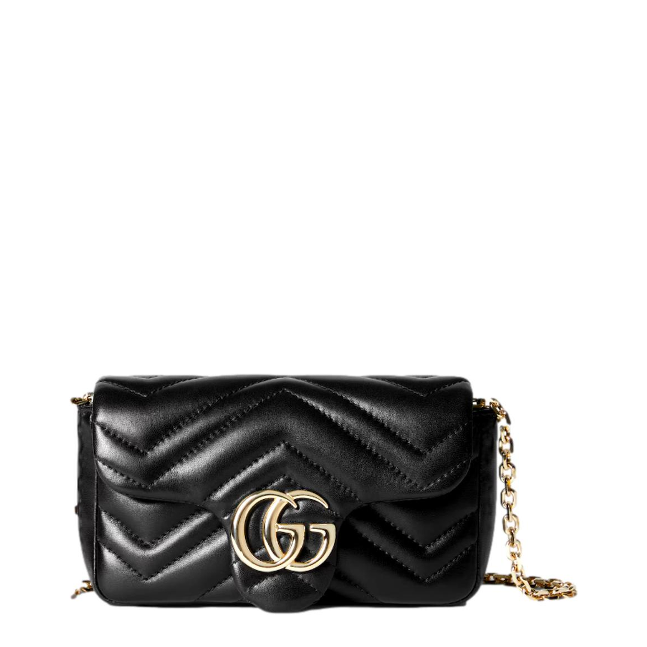 Marmont Mini Shoulder Bag in Black Leather