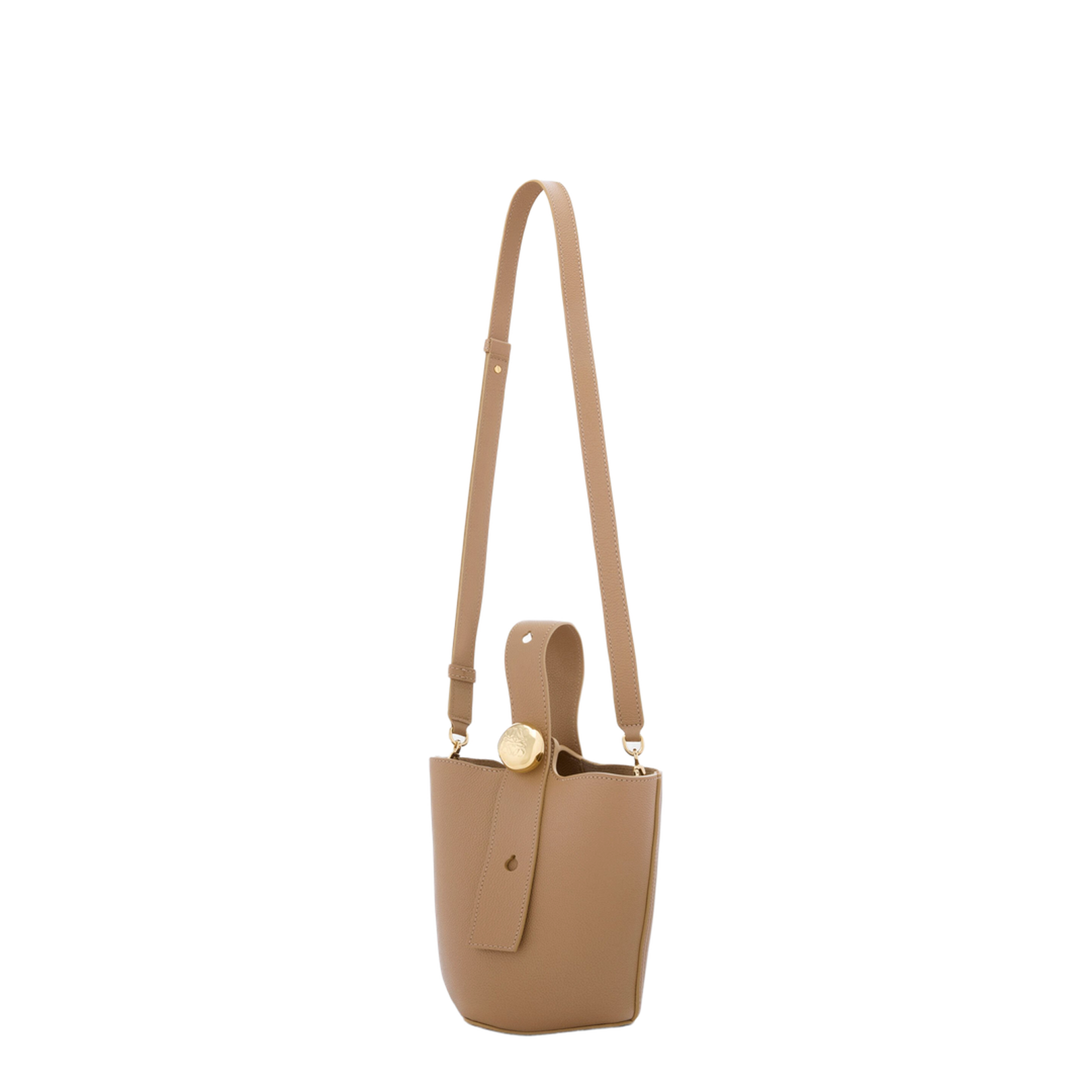 Mini Pebble Bucket in Soft Grained Calfskin