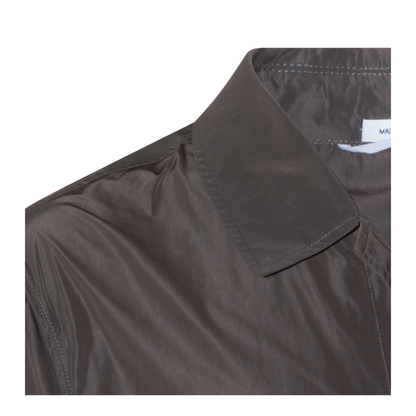 Logo-Print Single-Breasted Coat