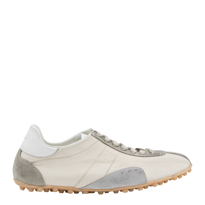Sprinters Sneakers In Cream Leather And Vintage Suede