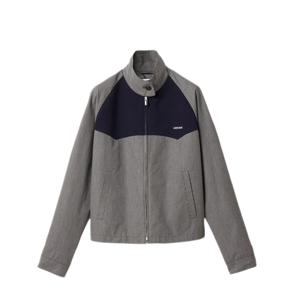MAYFEYR - MIUMIU - Gingham Check Blouson Jacket - ML1501SOOO19OSF0031