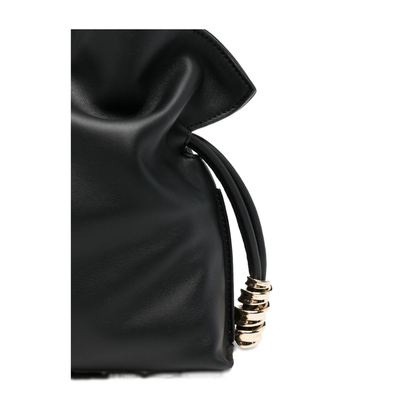 Flamenco Mini Nappa Calfskin Clutch - Black