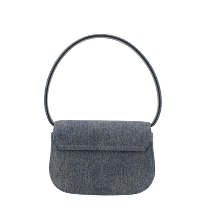 1DR Denim Shoulder Bag - Clear Blue