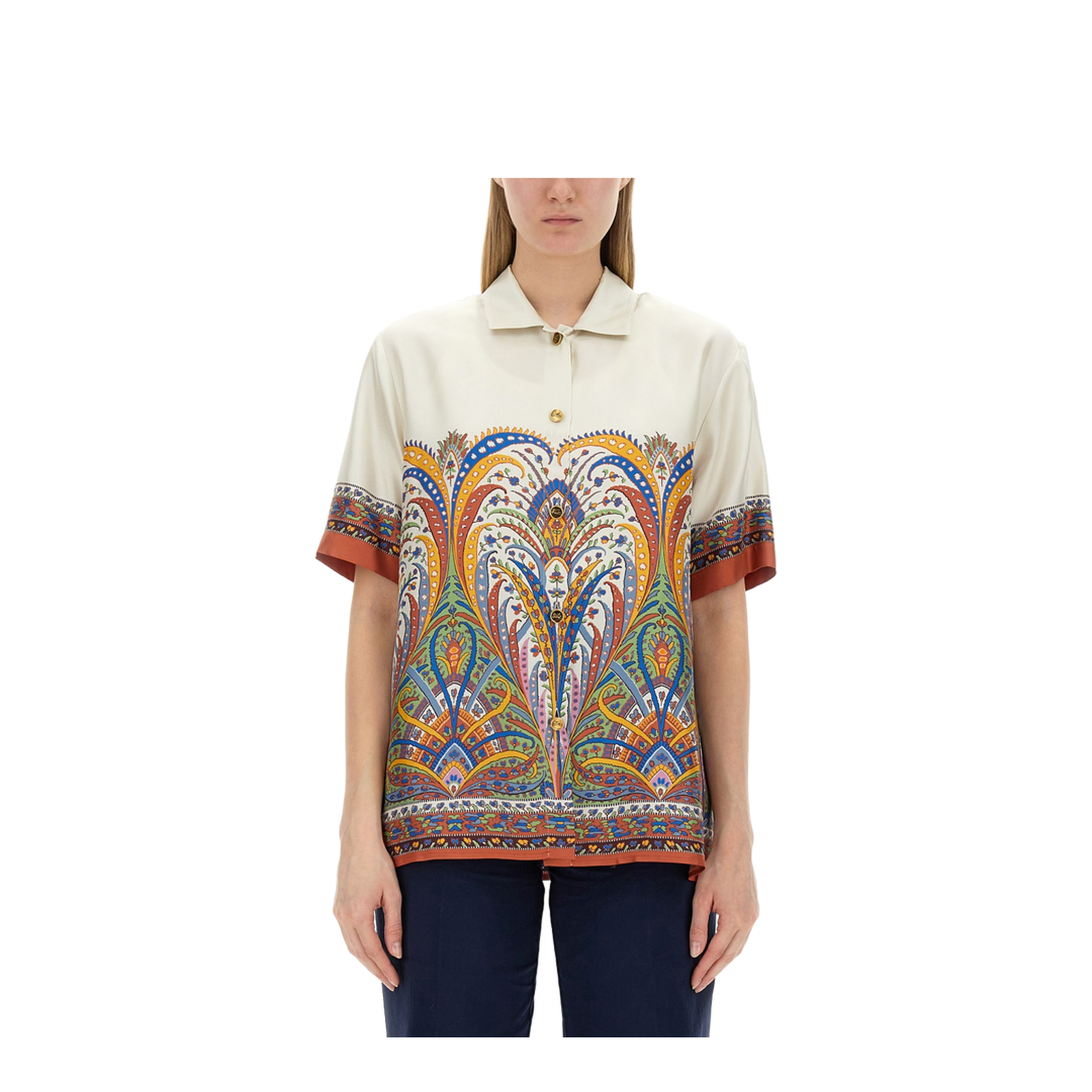 Printed Silk Shirt