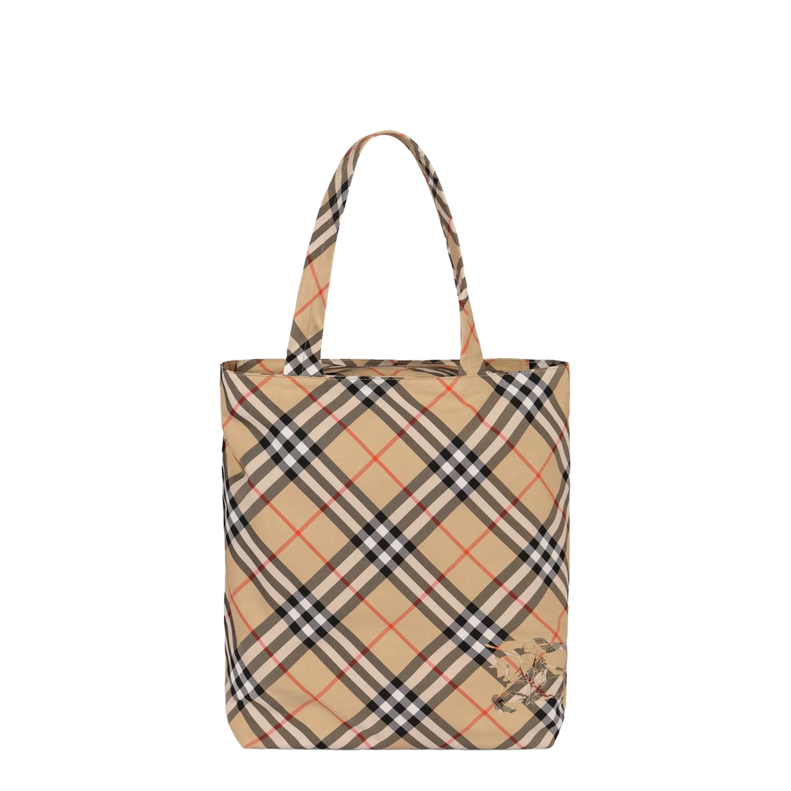 Check Fabric Tote Bag