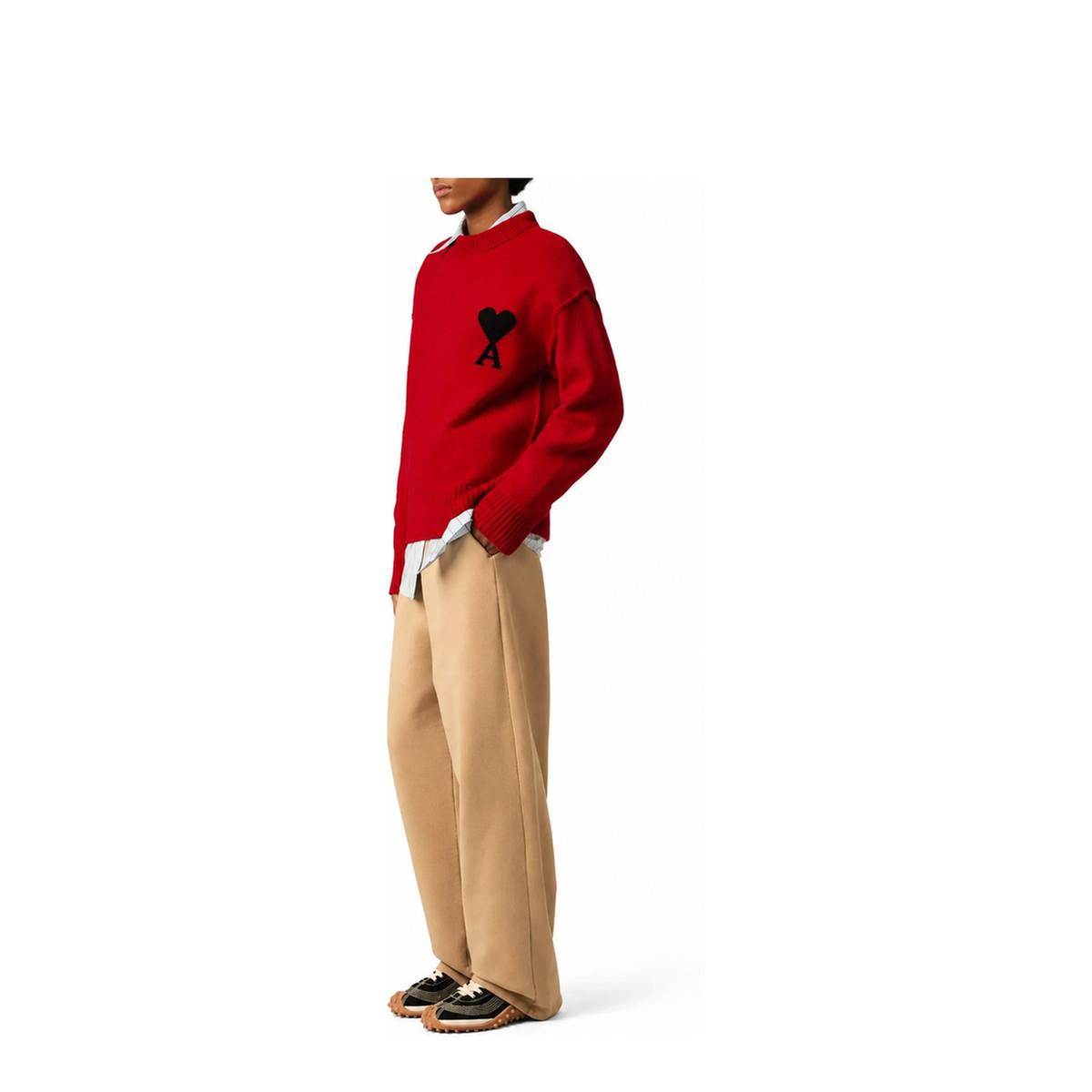 Quota Crewneck Sweater With Contrast Detail