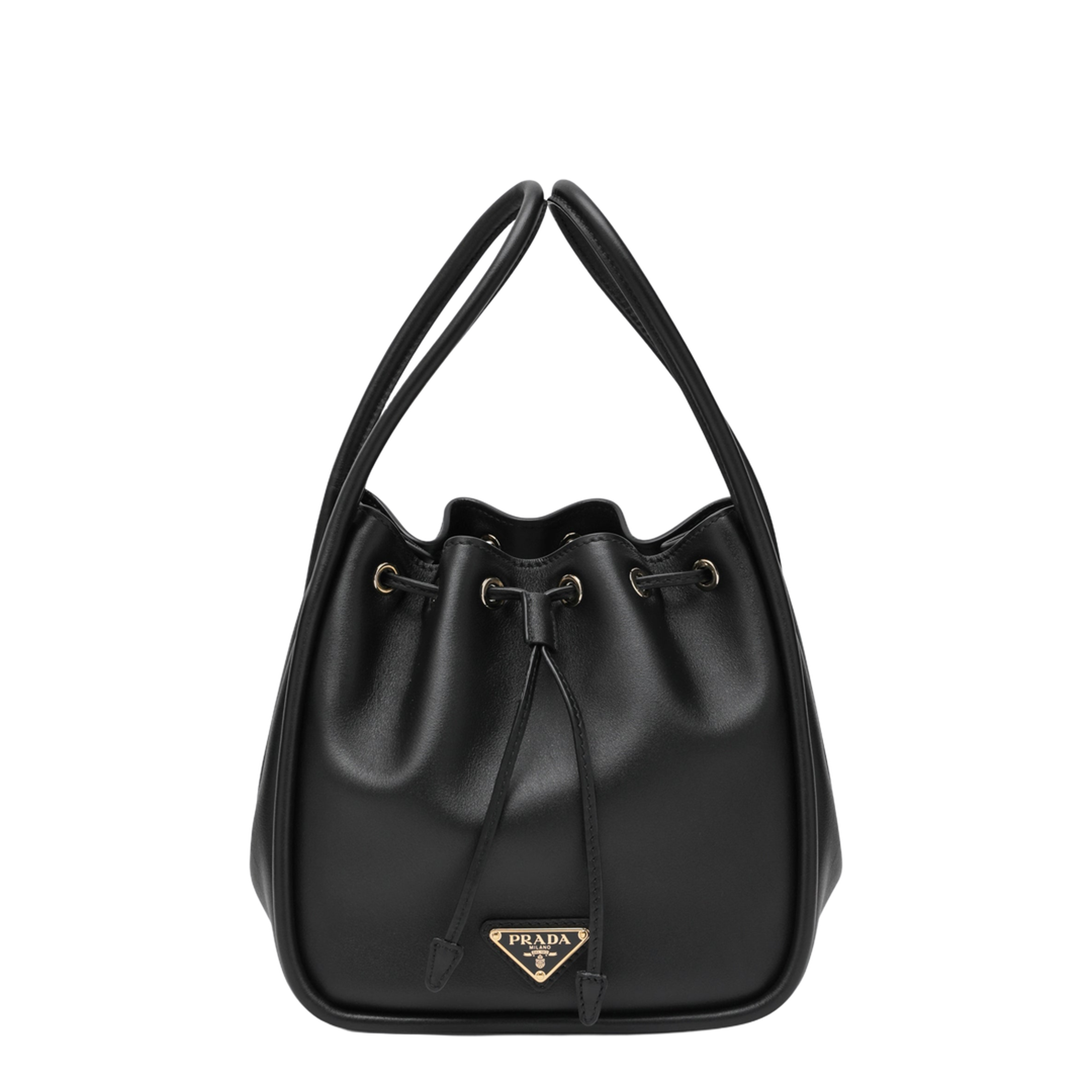 Darling Small Leather Bucket Bags - Nero