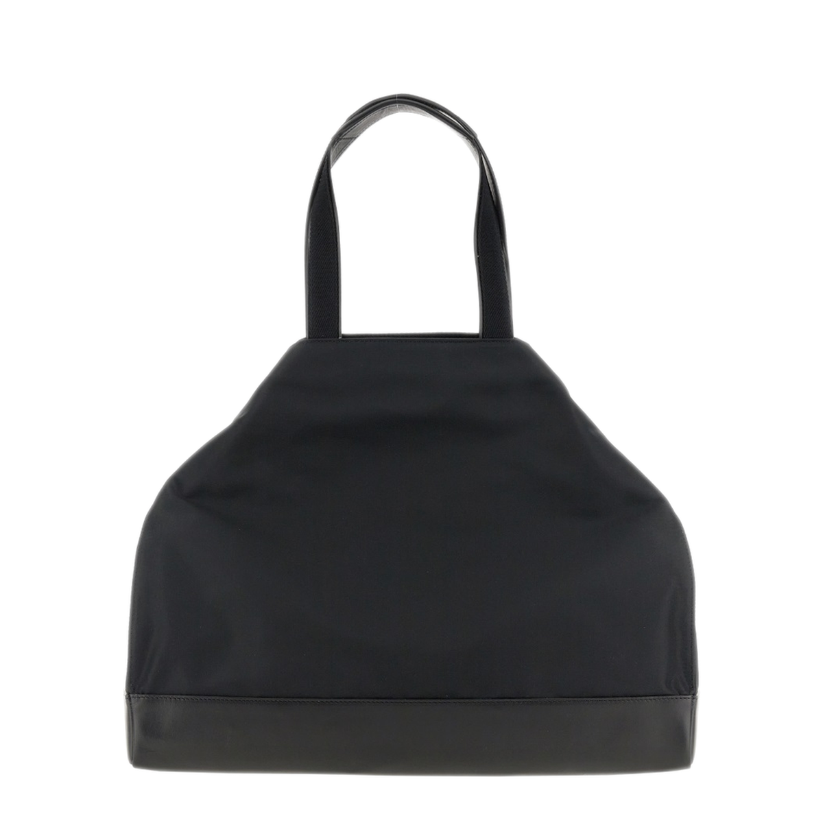 De Manta Nylon and Leather Tote - Black