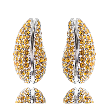 Earrings with Shimmering Crystal