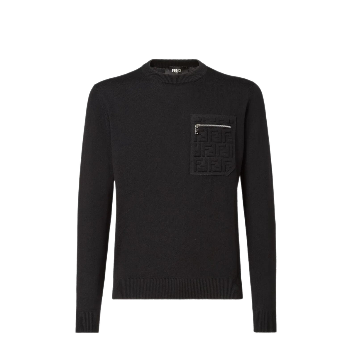 Breast Pocket Wool Pullover