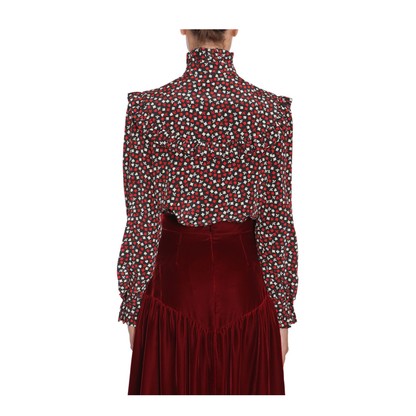 Stand Up Collar Blouse