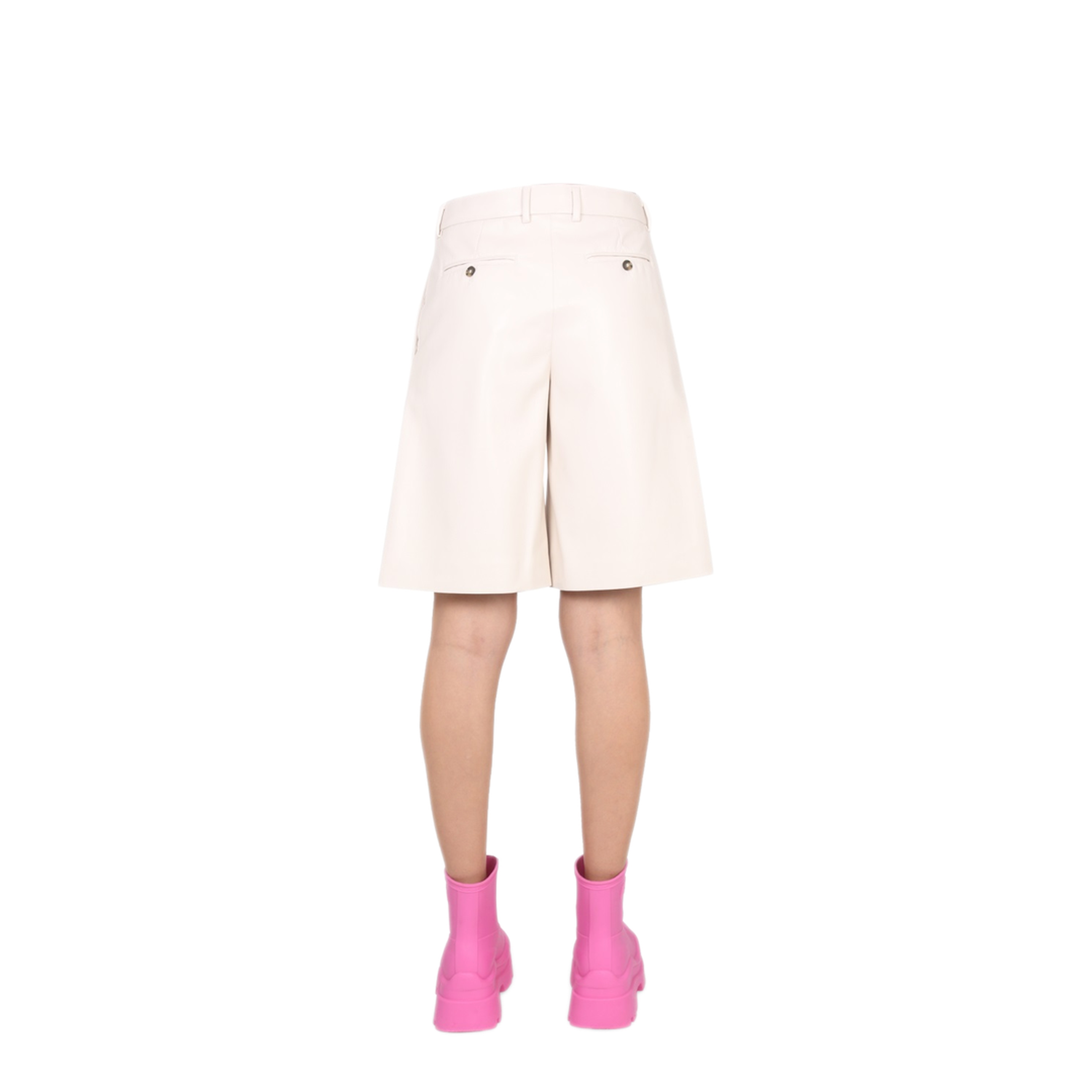 MAYFEYR - MSGM - Faux Leather Bermuda Shorts - 3341MDB0422761502