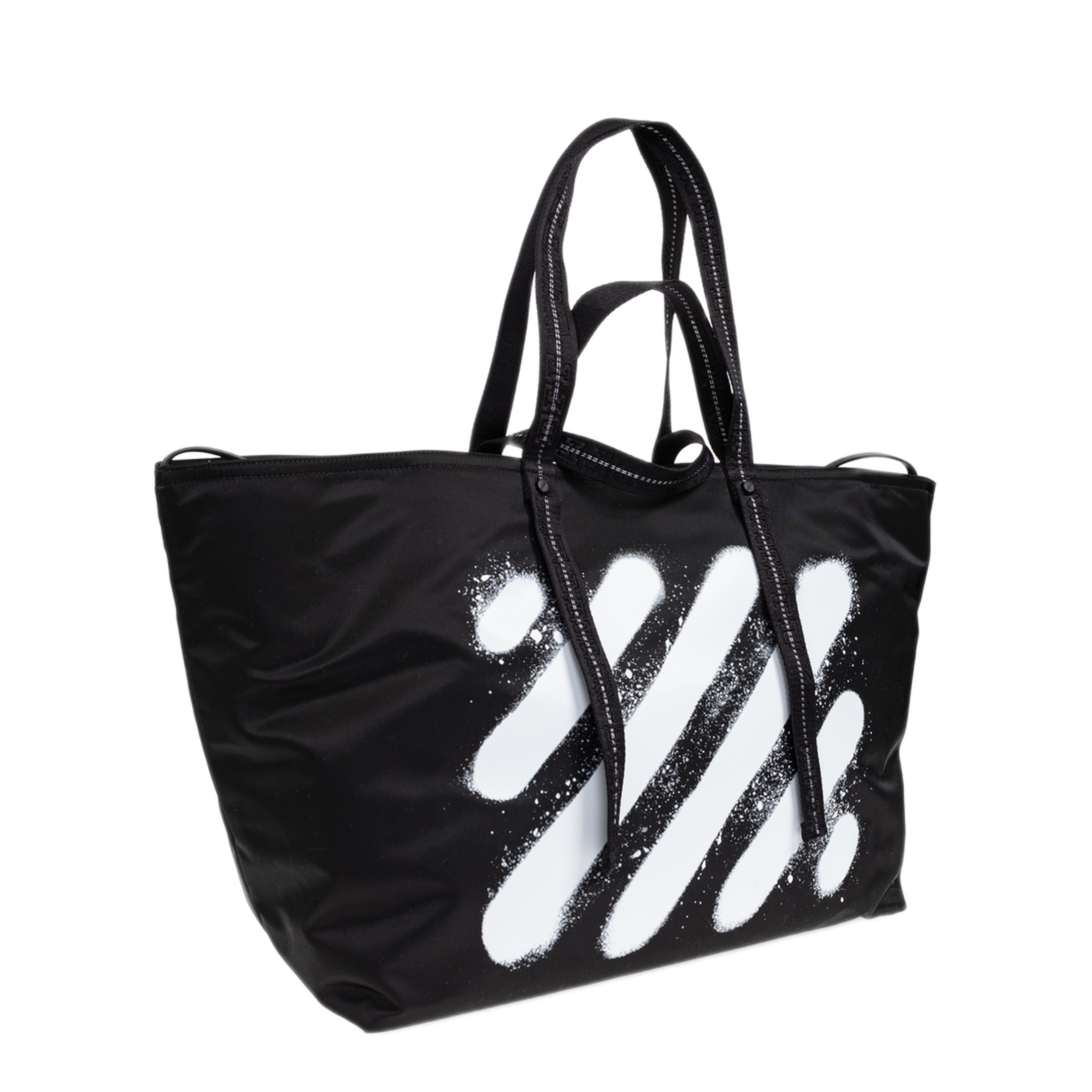 MAYFEYR - Off-White - Diagonal Spray Shopper Bag - OMNA20JF25FAB0011001