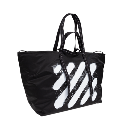 MAYFEYR - Off-White - Diagonal Spray Shopper Bag - OMNA20JF25FAB0011001