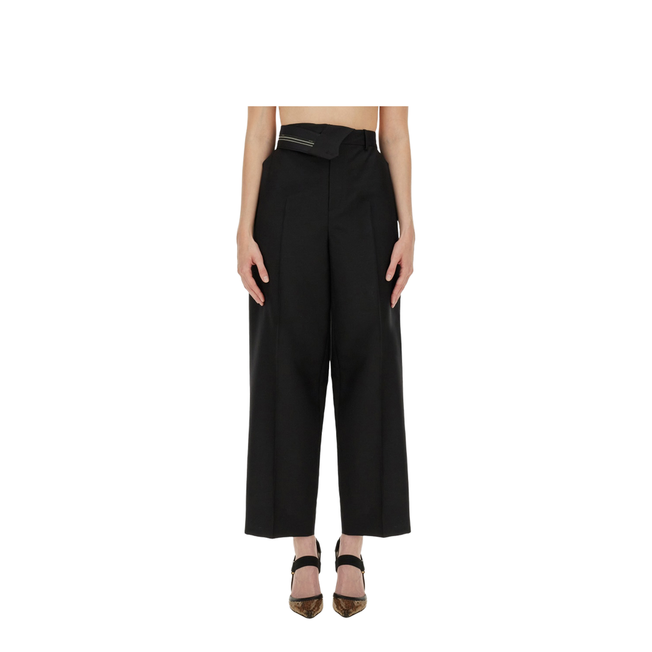 Pants with Asymmetrical Waist