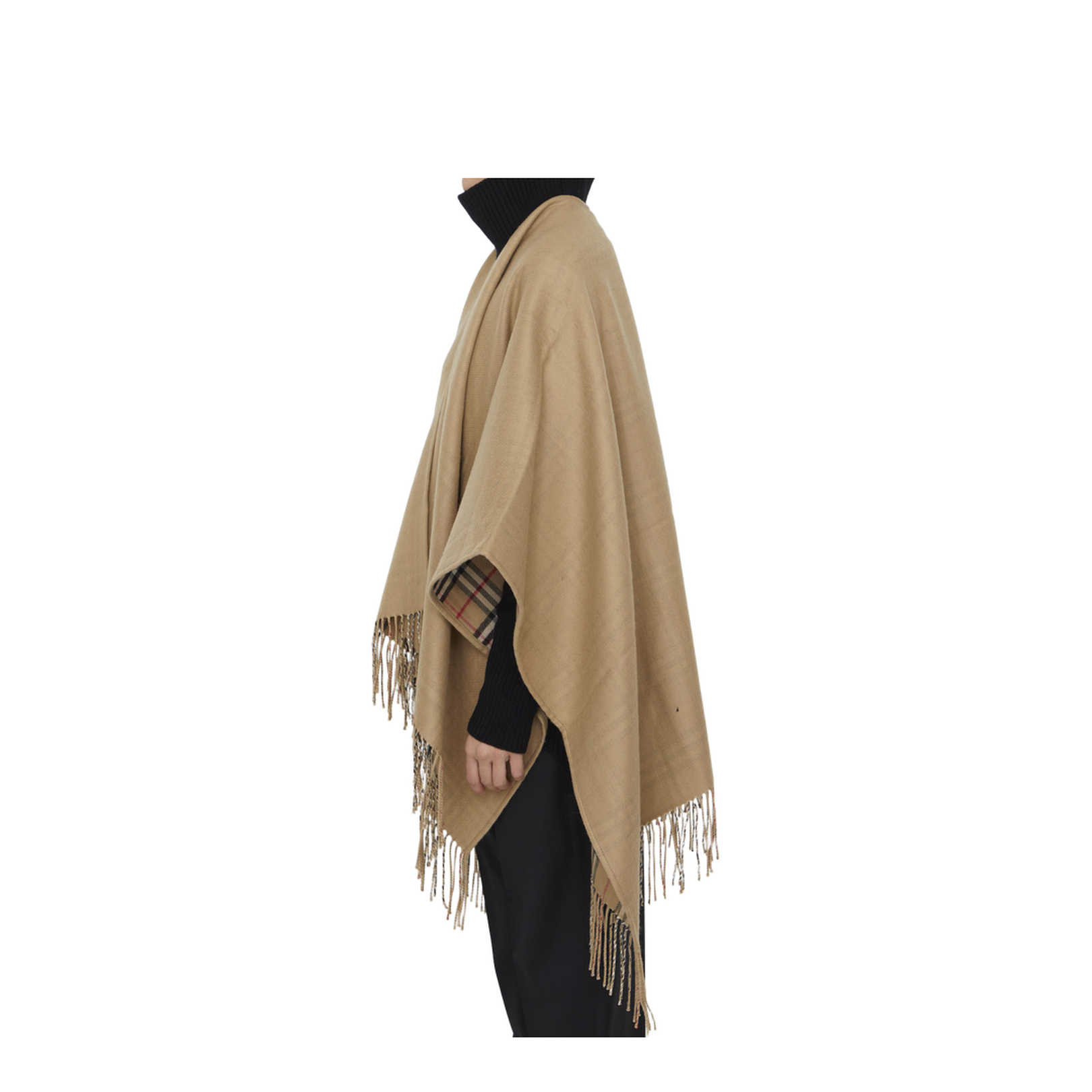 Wool Reversible Cape