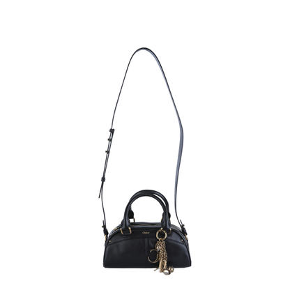Small Chloé Bowling Bag in Soft Leather - Black