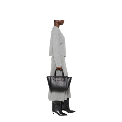 Medium Shopper Bag with Palmellato Finish