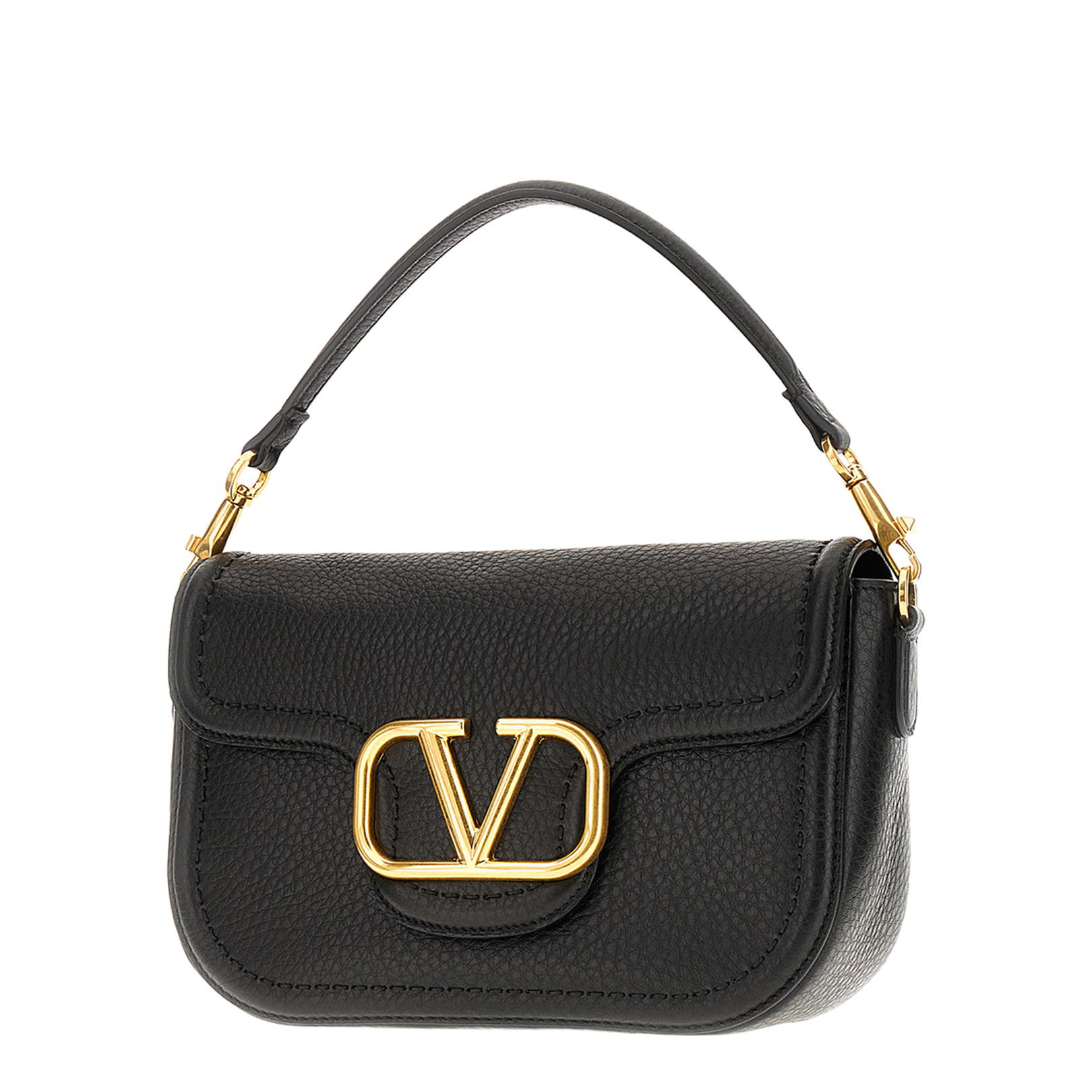 Black Leather Alltime Shoulder Bag