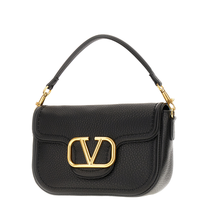 Black Leather Alltime Shoulder Bag