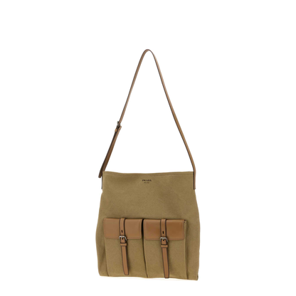 MAYFEYR - Prada - Khaki Canvas Route Shopping Bag - 2VH2072G6SF0241