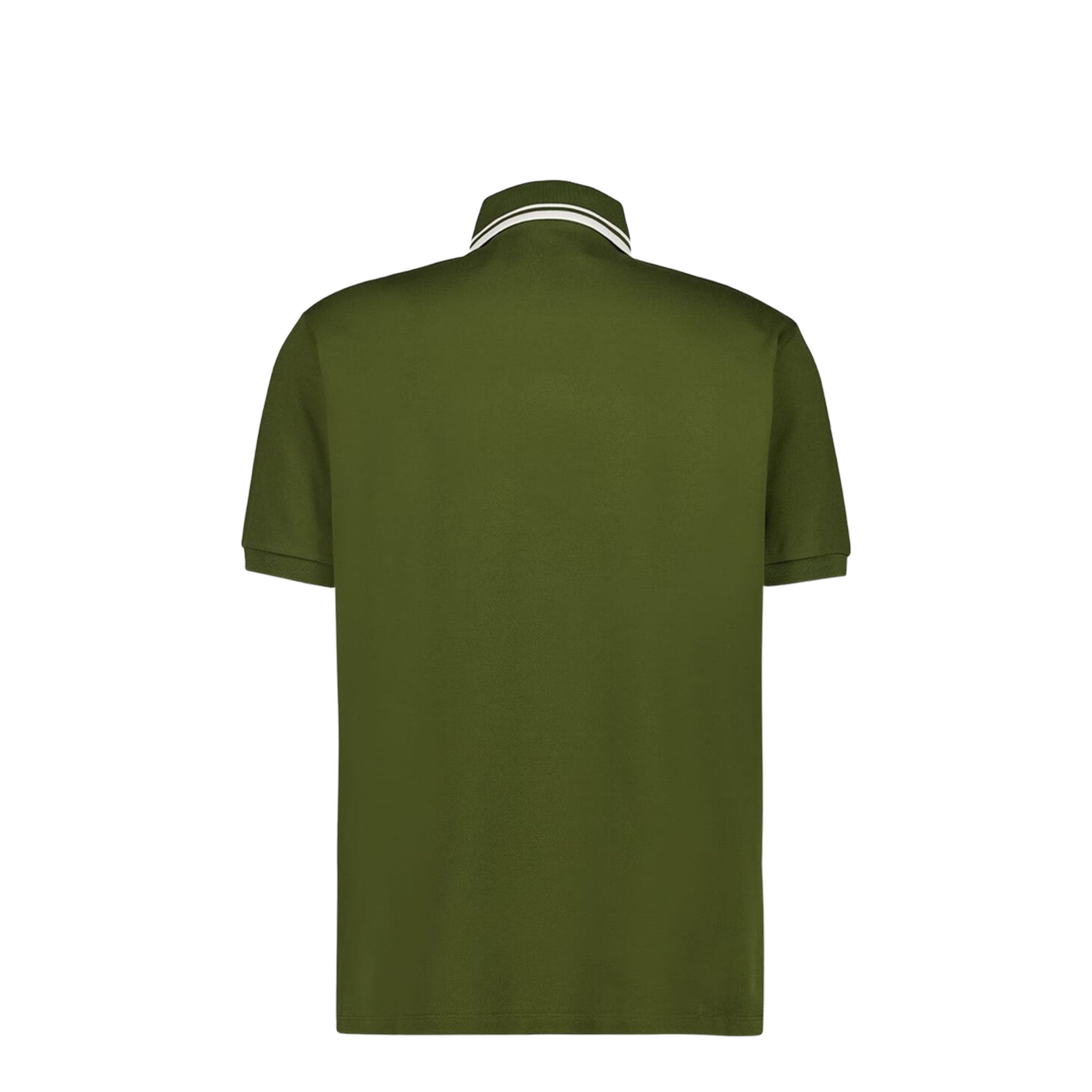 Cotton Piquet Polo Shirt with Embroidery in Forest Green