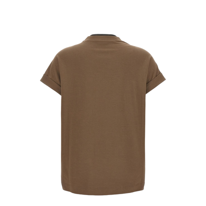 Cotton V-Necked T-Shirt