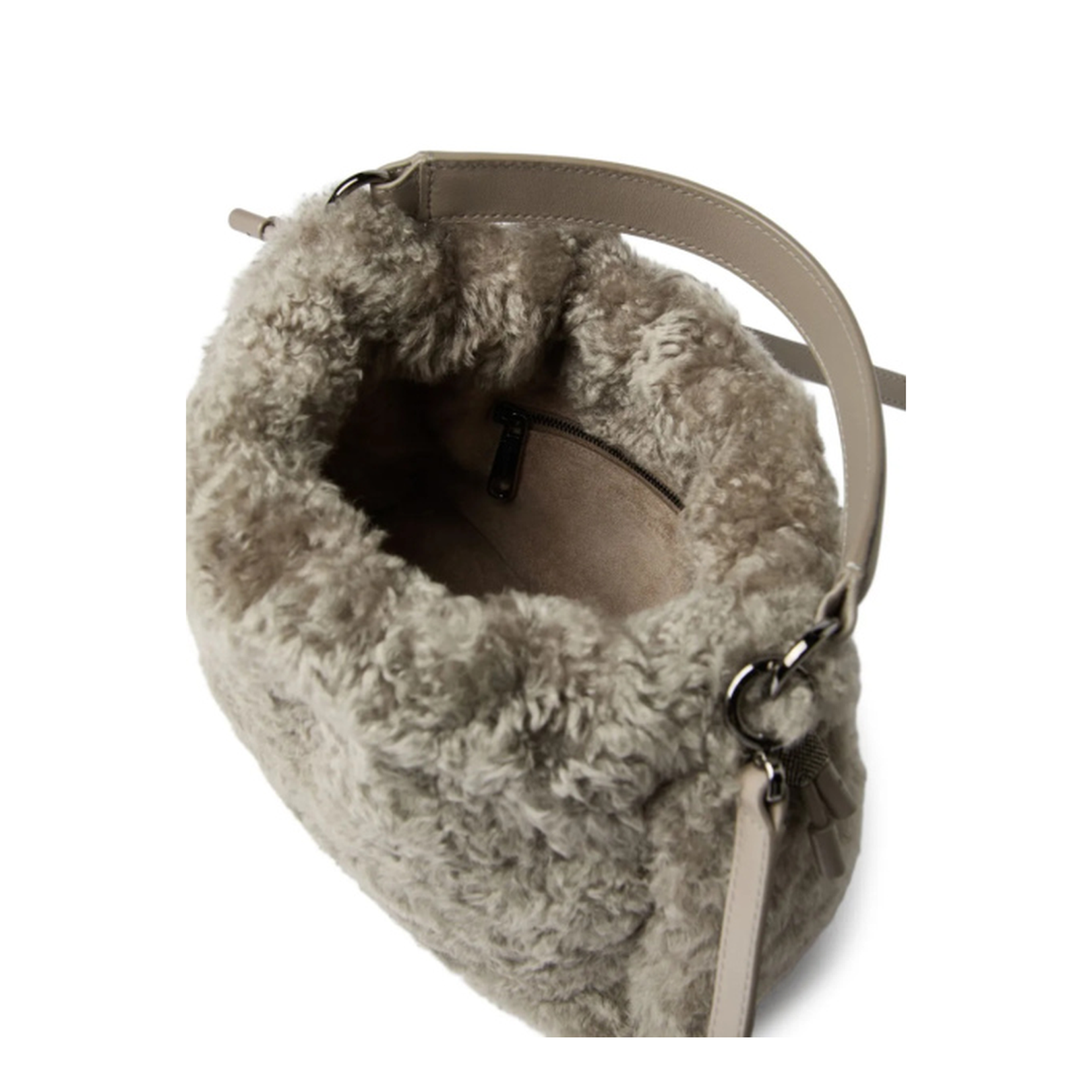 Shearling Mellow Small Bucket Bag