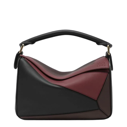 Small Puzzle Bag Black/Burgundy