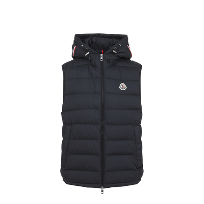 Black Marseillan Hooded Down Gilet