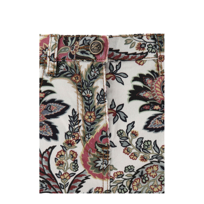 Paisley-Print Straight-Leg Jeans